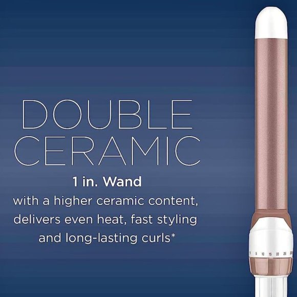 Conair CLAMP FREE Double Ceramic Curling Wand - 1-inch - Picture 2 of 5